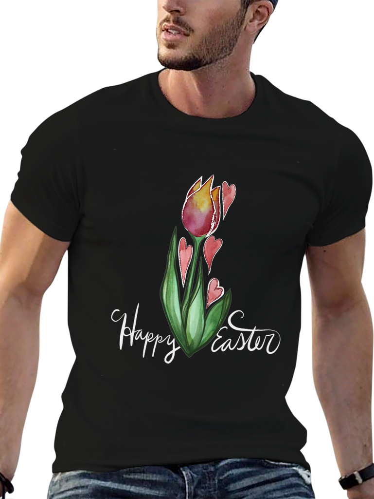 Happy Easter Tulip Graphic Tee
