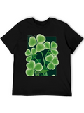 Clover Graphic Black T-Shirt