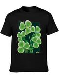 Clover Graphic Black T-Shirt