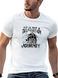 Fitness Motivation Black Graphic T-Shirt