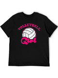 Volleyball Girl Graphic T-Shirt