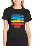 Miami Skyline T-Shirt - Cityscape Graphic Tee