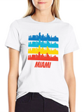 Miami Skyline T-Shirt - Cityscape Graphic Tee