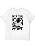 This Girl Loves Turtles Graphic T-Shirt