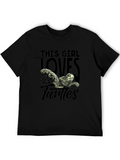 This Girl Loves Turtles Graphic T-Shirt