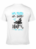 Funny Physical Therapist T-Shirt 50% Helper 50% Sadist