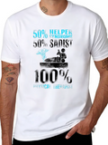 Funny Physical Therapist T-Shirt 50% Helper 50% Sadist