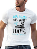 Funny Physical Therapist T-Shirt 50% Helper 50% Sadist