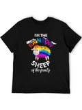Rainbow Sheep T-Shirt: Unique Family Pride Apparel