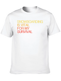 Snowboarding is Vital T-Shirt - Funny Snowboarder Gift