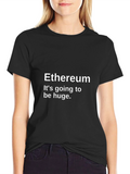 Ethereum Cryptocurrency Black T-Shirt