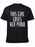 This Girl Loves Her Piano T-Shirt