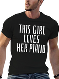 This Girl Loves Her Piano T-Shirt