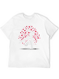 Gymnast Heart Tee - Black Cotton Blend Shirt