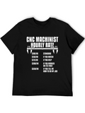 CNC Machinist Hourly Rate T-Shirt