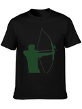 Archery Graphic Tee - Green Arrow Silhouette