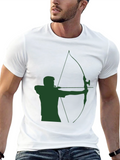 Archery Graphic Tee - Green Arrow Silhouette
