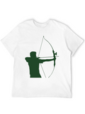 Archery Graphic Tee - Green Arrow Silhouette