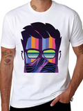 Retro Wave Graphic Tee - Modern Style