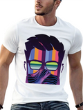 Retro Wave Graphic Tee - Modern Style
