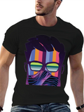 Retro Wave Graphic Tee - Modern Style