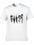 Surfboard Beach Scene Graphic T-Shirt