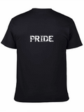 PRIDE Mens Black Graphic Tee Shirt