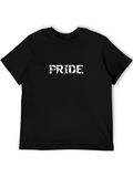PRIDE Mens Black Graphic Tee Shirt
