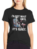 Quiet Skeleton Reading T-Shirt