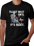 Quiet Skeleton Reading T-Shirt