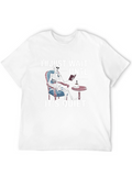 Quiet Skeleton Reading T-Shirt