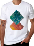 Abstract Geometric Print T-Shirt