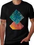 Abstract Geometric Print T-Shirt