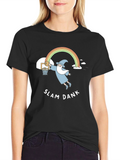 Slam Dunk Wizard Graphic T-Shirt - Black