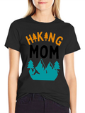 Hiking Mom Graphic T-Shirt - Outdoor Adventure Tee