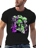 Retro Alien Crew Black T-Shirt
