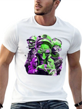 Retro Alien Crew Black T-Shirt