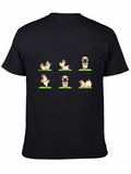 Yoga Pug Graphic Tee - Black