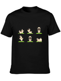 Yoga Pug Graphic Tee - Black