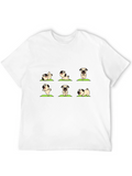 Yoga Pug Graphic Tee - Black