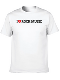 I Love Rock Music Graphic T-Shirt