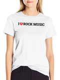 I Love Rock Music Graphic T-Shirt
