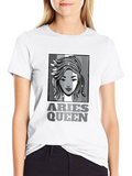 Aries Queen Graphic Tee - Zodiac Pride