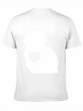 Owl Heart Graphic Tee - Black Unisex T-Shirt