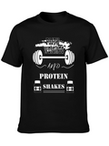 Faith Weights Protein Shakes Black T-Shirt