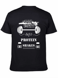 Faith Weights Protein Shakes Black T-Shirt