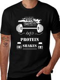 Faith Weights Protein Shakes Black T-Shirt