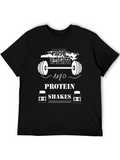 Faith Weights Protein Shakes Black T-Shirt