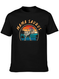 Mama Saurus T-Shirt - Retro Dinosaur Tee