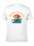 Mama Saurus T-Shirt - Retro Dinosaur Tee